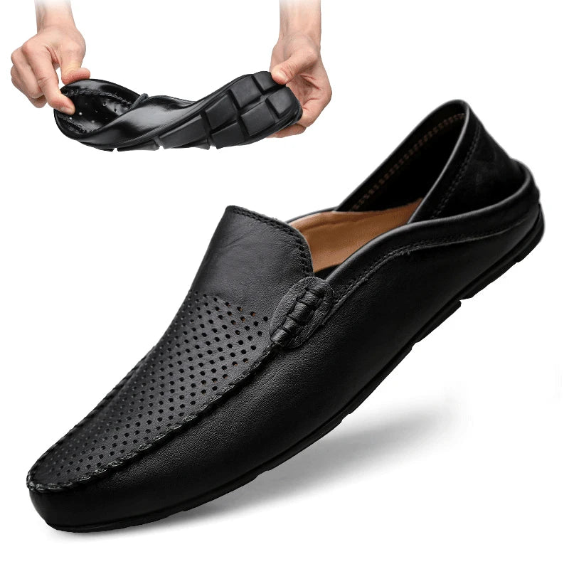 The Kensington Loafers — Timeless Leather Elegance