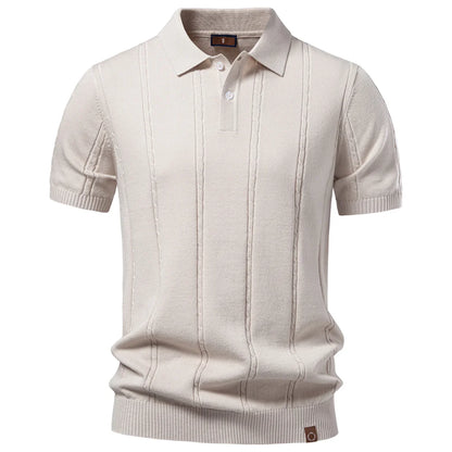 The Kensington Stripe Polo — Breathable Summer Fit