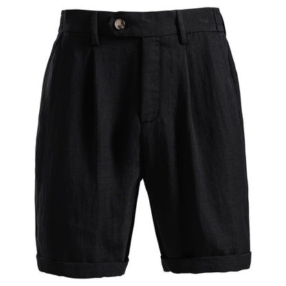 The Belmont Shorts — Relaxed Linen Tailoring