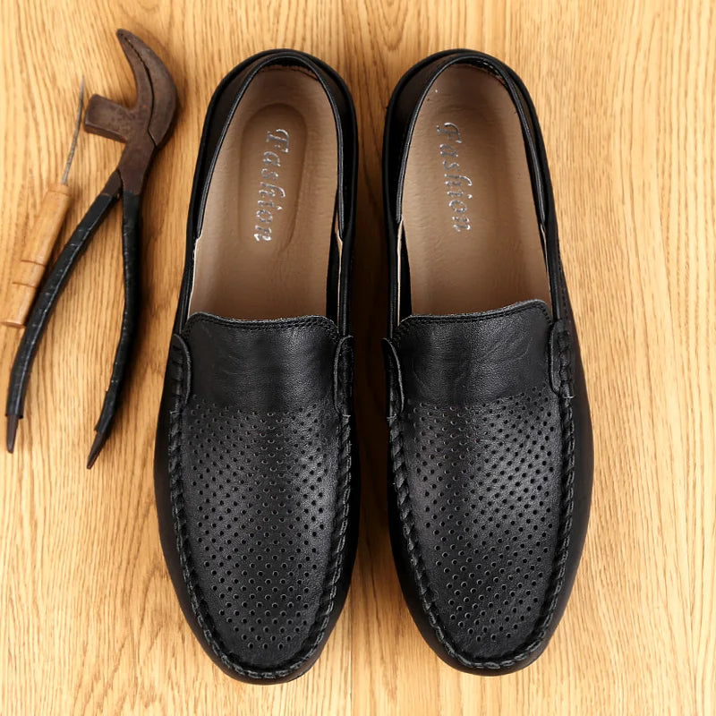 The Kensington Loafers — Timeless Leather Elegance
