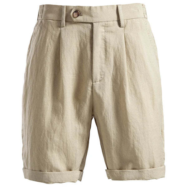 The Belmont Shorts — Relaxed Linen Tailoring