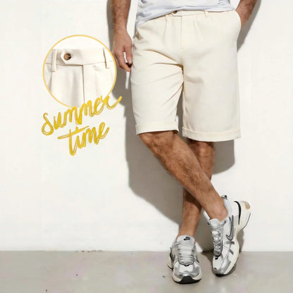 The Belmont Shorts — Relaxed Linen Tailoring