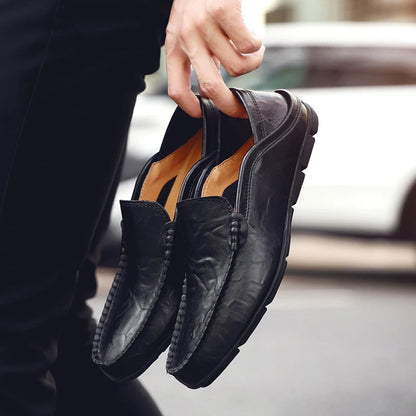 The Kensington Loafers — Timeless Leather Elegance