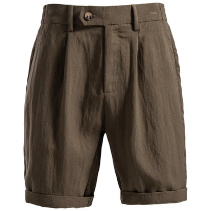 The Belmont Shorts — Relaxed Linen Tailoring