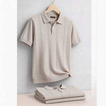 The Kensington Stripe Polo — Breathable Summer Fit