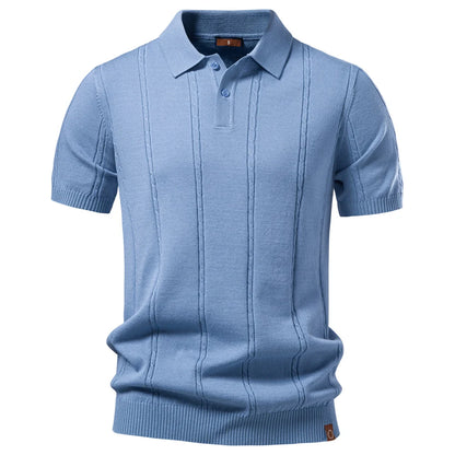 The Kensington Stripe Polo — Breathable Summer Fit