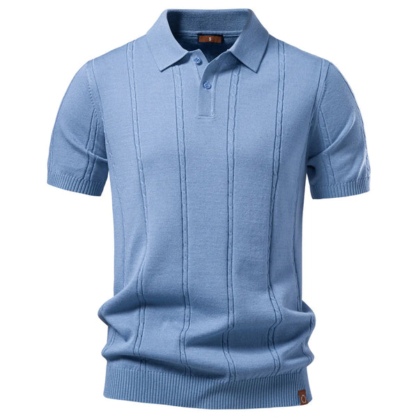 The Kensington Stripe Polo — Breathable Summer Fit