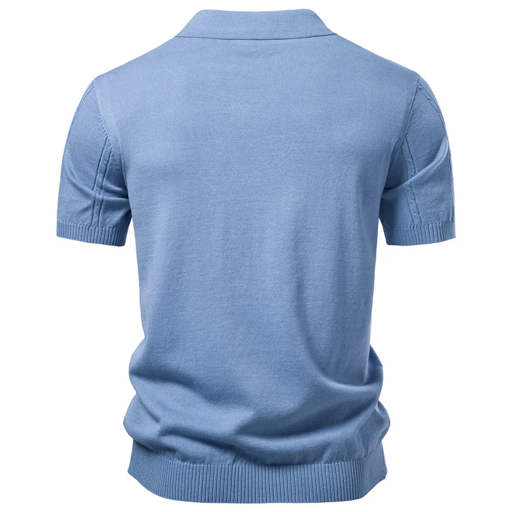 The Kensington Stripe Polo — Breathable Summer Fit