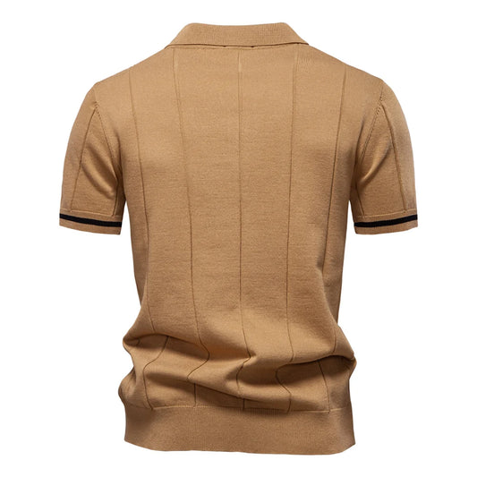 The Kensington Zip Polo — Refined Slim Fit