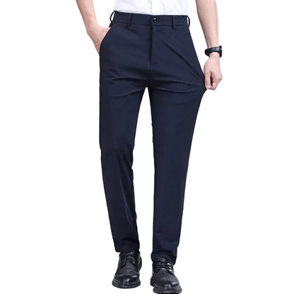 The Mayfair Silk Trousers — Lightweight Executive Fit