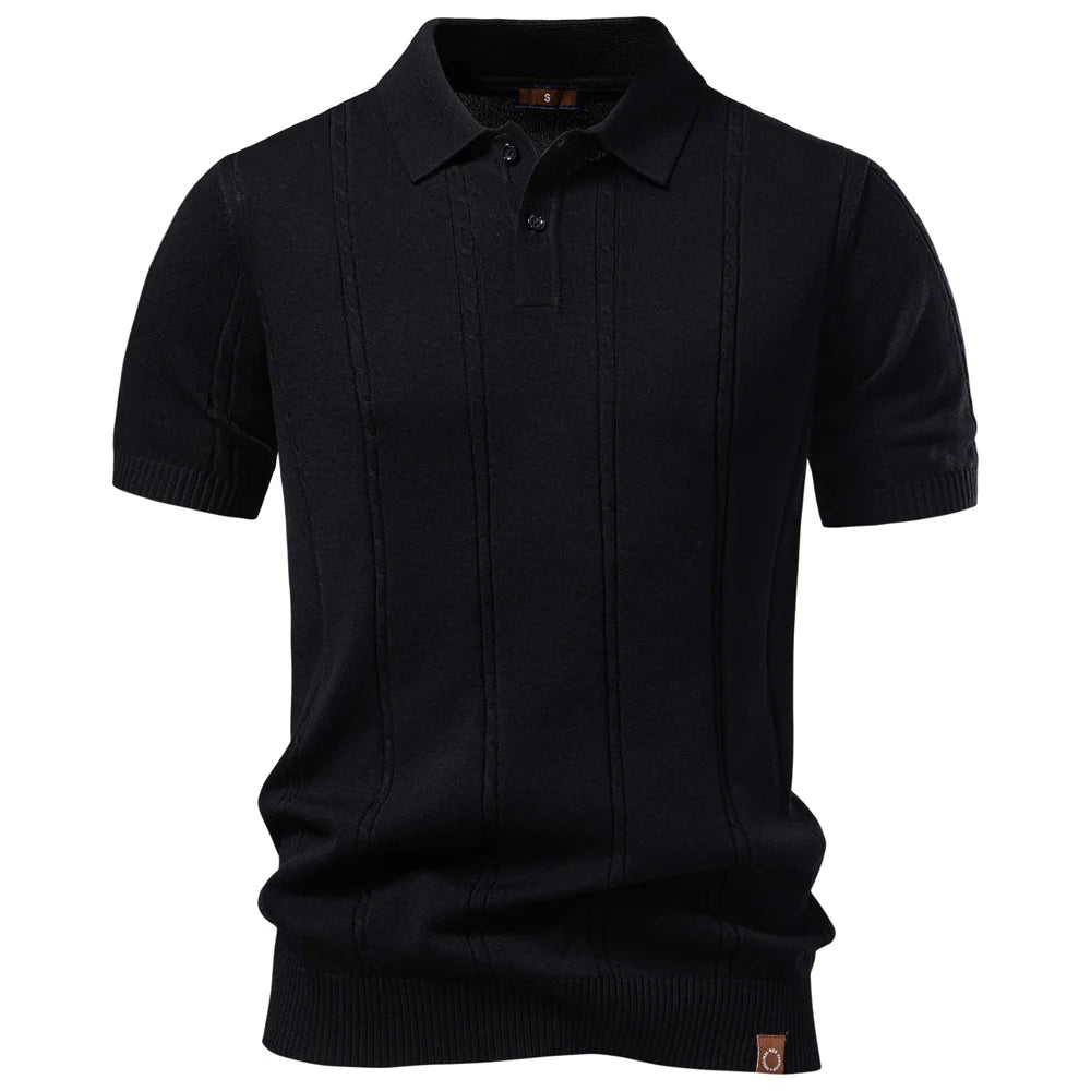 The Kensington Stripe Polo — Breathable Summer Fit