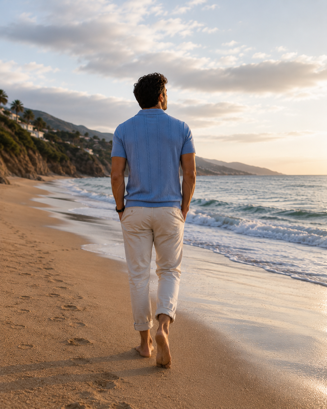 The Kensington Stripe Polo — Breathable Summer Fit